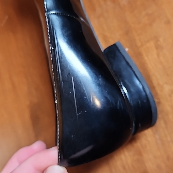 Franco Sarto L- Saletha black patent pointy toe dress shoes - Picture 4 of 8